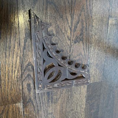 LOT 35M: Antique Moorish Carved Hardwood & Mother Of Pearl inlaid Easel Circa 1920’s