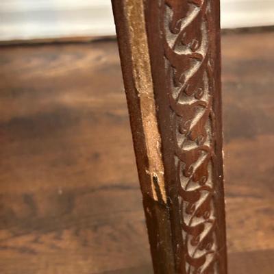 LOT 35M: Antique Moorish Carved Hardwood & Mother Of Pearl inlaid Easel Circa 1920’s