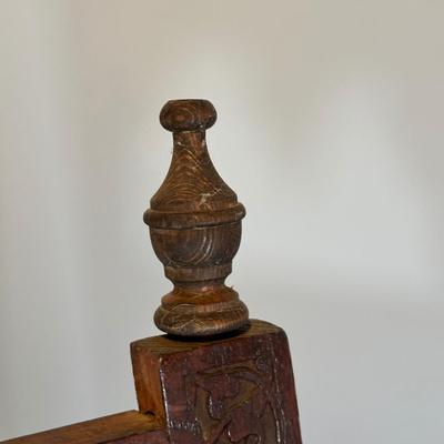 LOT 35M: Antique Moorish Carved Hardwood & Mother Of Pearl inlaid Easel Circa 1920’s