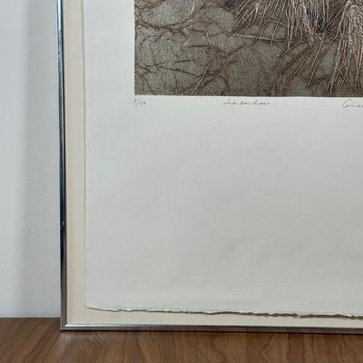 LOT 38X: Signed & Numbered 5/50 Pine Needle Relief Print