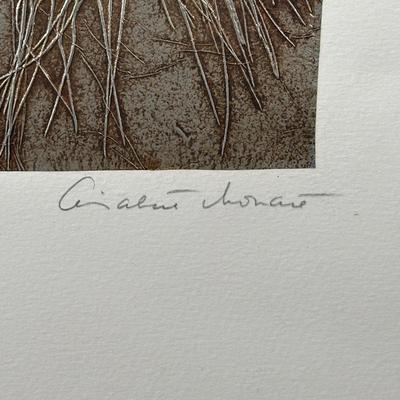 LOT 38X: Signed & Numbered 5/50 Pine Needle Relief Print