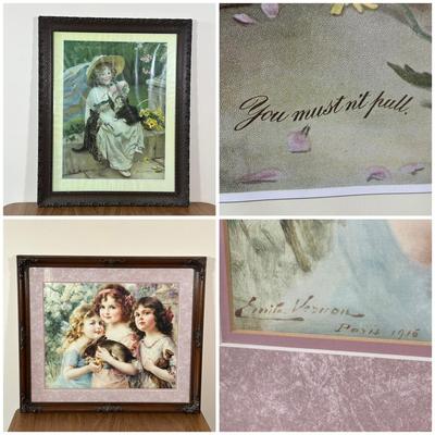 LOT 40X: Two Framed Prints by Émile Vernon & Arthur John Elsley