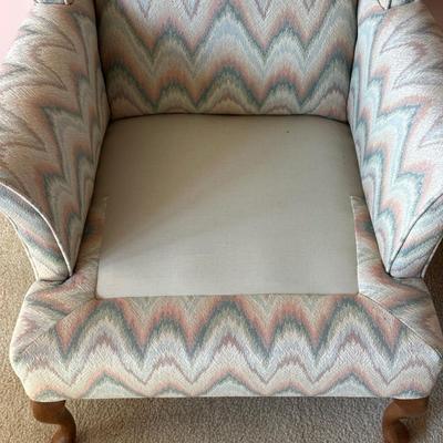 LOT 61L: Beautiful Pair Of Antique Wingback Chairs