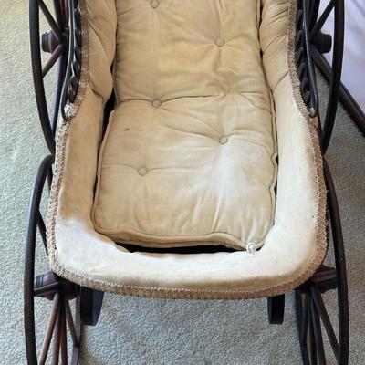 LOT 66L: Antique 19th Century Baby Carriage