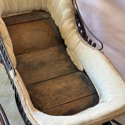 LOT 66L: Antique 19th Century Baby Carriage
