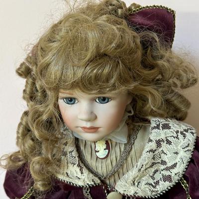 LOT 67L: Vintage Wicker Doll Carriage w/ Delton Doll, Seymour Mann Doll & More