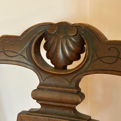 LOT 68L: Pair Of Antique Cane Chair w/ 1 Drawer 1 Door End Table