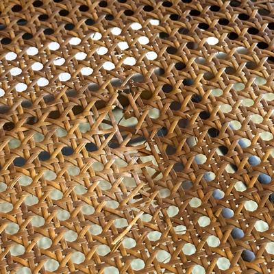 LOT 68L: Pair Of Antique Cane Chair w/ 1 Drawer 1 Door End Table