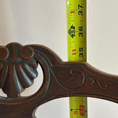 LOT 68L: Pair Of Antique Cane Chair w/ 1 Drawer 1 Door End Table