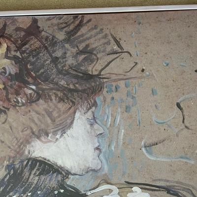 LOT 69L: Henri de Toulouse-Lautrec East Park Gallery Lithographs From The Major Collections Of France Framed Poster