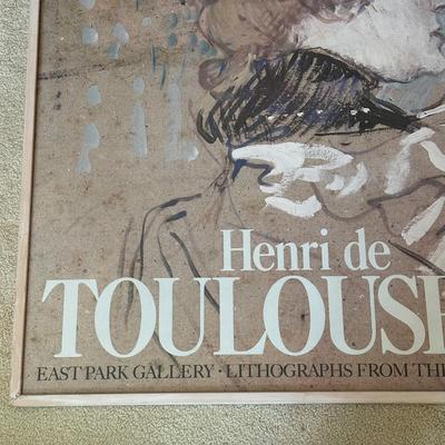 LOT 69L: Henri de Toulouse-Lautrec East Park Gallery Lithographs From The Major Collections Of France Framed Poster