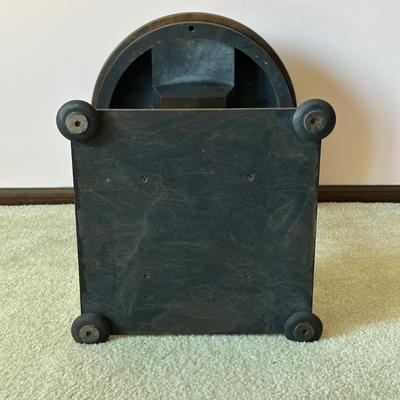 LOT 70L: Two Antique Wooden Foot Stools & Side Table w/ Drawer