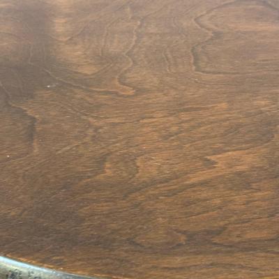 LOT 70L: Two Antique Wooden Foot Stools & Side Table w/ Drawer