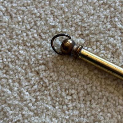 LOT 71L: Vintage Brass Fireplace Tool Set