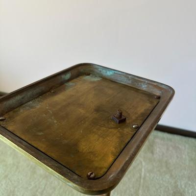 LOT 71L: Vintage Brass Fireplace Tool Set