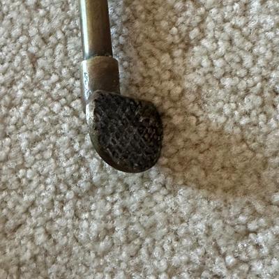 LOT 71L: Vintage Brass Fireplace Tool Set