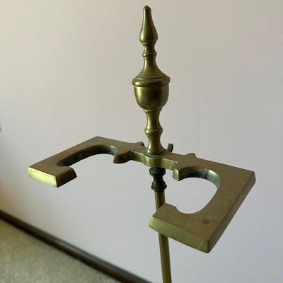 LOT 71L: Vintage Brass Fireplace Tool Set