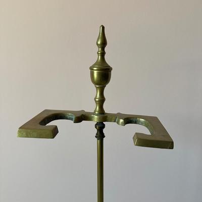 LOT 71L: Vintage Brass Fireplace Tool Set