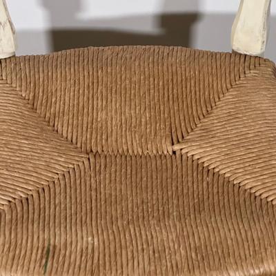 LOT 78A: Pair Of Beautiful Antique French Country Hand Carved & Painted Signed Chairs
