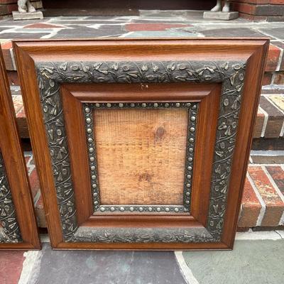 LOT 80A: Pair of Ornate Antique Victorian Layered Wood Frames
