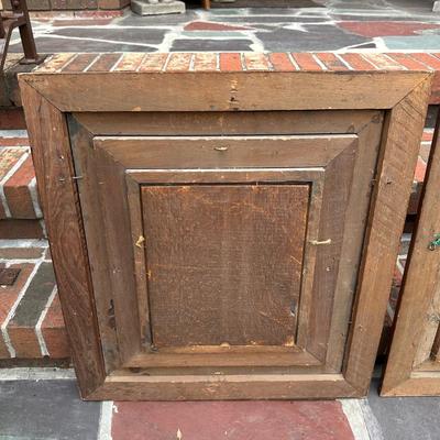 LOT 80A: Pair of Ornate Antique Victorian Layered Wood Frames