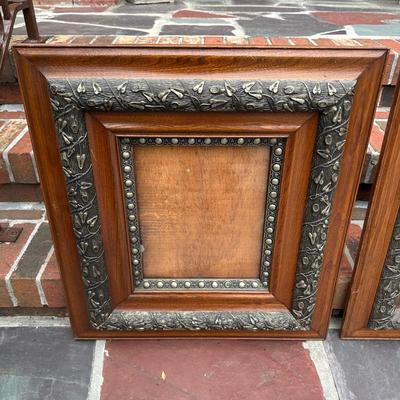 LOT 80A: Pair of Ornate Antique Victorian Layered Wood Frames