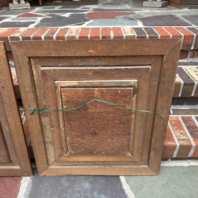 LOT 80A: Pair of Ornate Antique Victorian Layered Wood Frames
