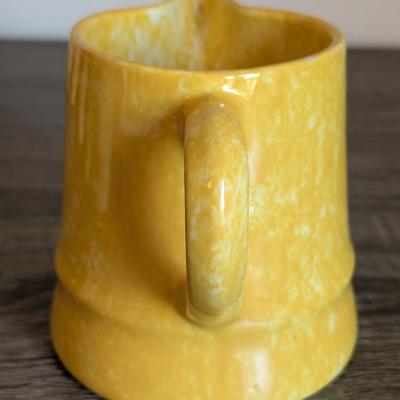 LOT 83K: Vintage Stangl Town & Country Yellow Pitcher Set With Flower Pot