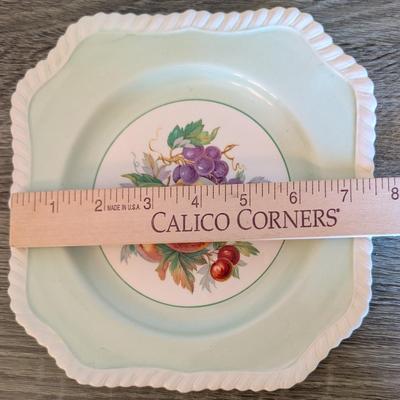 LOT 85K: Vintage Mixed Pieces, Some Signed/Stamped, Stoneware Plates, Bowls, MC Hand Painted Serving Dish, Johnson Brothers Plates,...