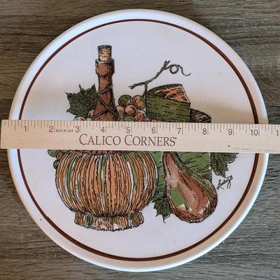 LOT 85K: Vintage Mixed Pieces, Some Signed/Stamped, Stoneware Plates, Bowls, MC Hand Painted Serving Dish, Johnson Brothers Plates,...