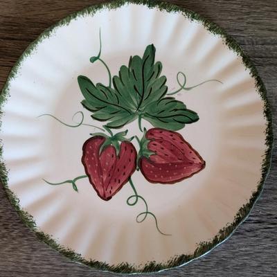 LOT 85K: Vintage Mixed Pieces, Some Signed/Stamped, Stoneware Plates, Bowls, MC Hand Painted Serving Dish, Johnson Brothers Plates,...