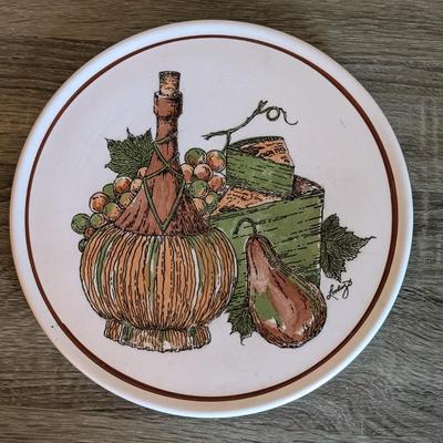 LOT 85K: Vintage Mixed Pieces, Some Signed/Stamped, Stoneware Plates, Bowls, MC Hand Painted Serving Dish, Johnson Brothers Plates,...