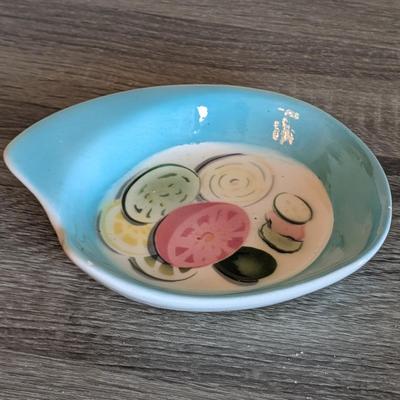 LOT 85K: Vintage Mixed Pieces, Some Signed/Stamped, Stoneware Plates, Bowls, MC Hand Painted Serving Dish, Johnson Brothers Plates,...