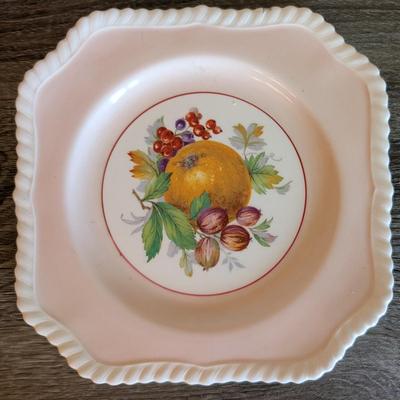 LOT 85K: Vintage Mixed Pieces, Some Signed/Stamped, Stoneware Plates, Bowls, MC Hand Painted Serving Dish, Johnson Brothers Plates,...