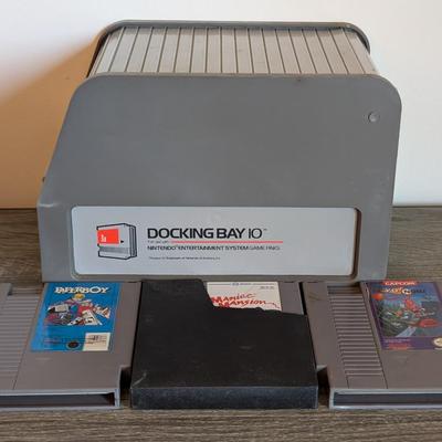 LOT 89D: Retro Nintendo Docking Bay With Maniac Mansion, Paperboy & Yo! Noid, Games Untested