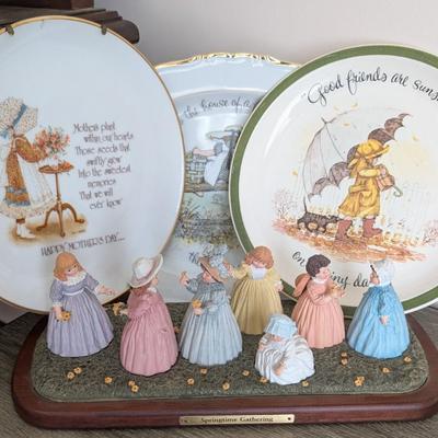 LOT 97K: Vintage Holly Hobby Plates & Maude Humphrey Bogart's Spring Time Gathering