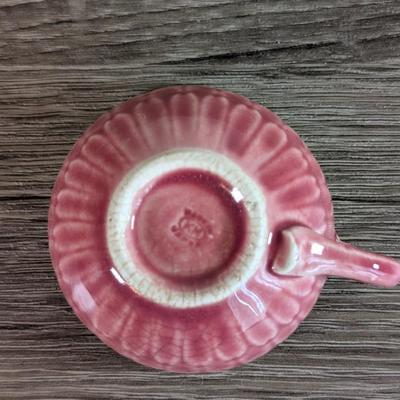 LOT 99K: Vintage Mojillica Child Tea Set & Porcelain Pierced Edge Plates