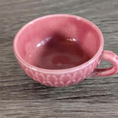 LOT 99K: Vintage Mojillica Child Tea Set & Porcelain Pierced Edge Plates