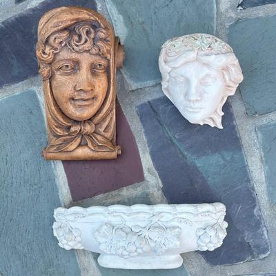 LOT 127A: Vintage Signed Demeter Wall Planter & More Wall Planters