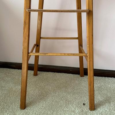 LOT 128L: Vintage MCM Doll High Chair, Brass American Girl Doll Bed & Children’s Bed Frame