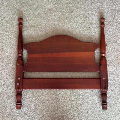 LOT 128L: Vintage MCM Doll High Chair, Brass American Girl Doll Bed & Children’s Bed Frame
