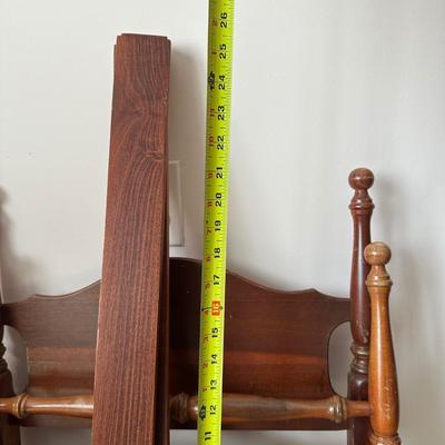 LOT 128L: Vintage MCM Doll High Chair, Brass American Girl Doll Bed & Children’s Bed Frame