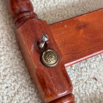 LOT 128L: Vintage MCM Doll High Chair, Brass American Girl Doll Bed & Children’s Bed Frame