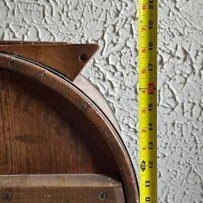 LOT 130F: Antique Late 19th Century Wooden Butter Churn