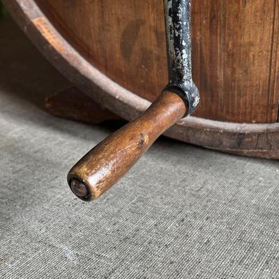 LOT 130F: Antique Late 19th Century Wooden Butter Churn