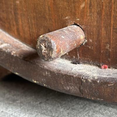 LOT 130F: Antique Late 19th Century Wooden Butter Churn