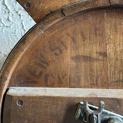 LOT 130F: Antique Late 19th Century Wooden Butter Churn