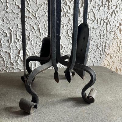 LOT 132F: Vintage Wrought Iron Fireplace Tools