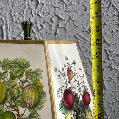 LOT 139F: Pair Of Beautiful Vintage Table Lamps w/ Vintage Decoupage Lithograph Lamp Shades