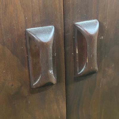 LOT 143F: Two MCM Walnut Bookshelves